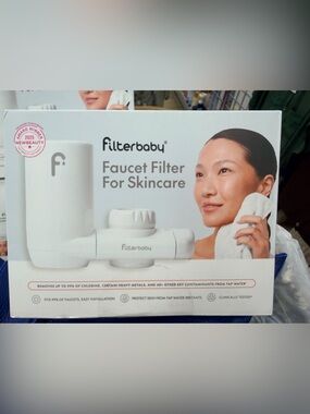 White Faucet Filter for Skincare - Gentle Water Filtration